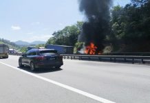 Trafik ke utara sesak enam kilometer