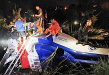 Helikopter PDRM terhempas di Tawau