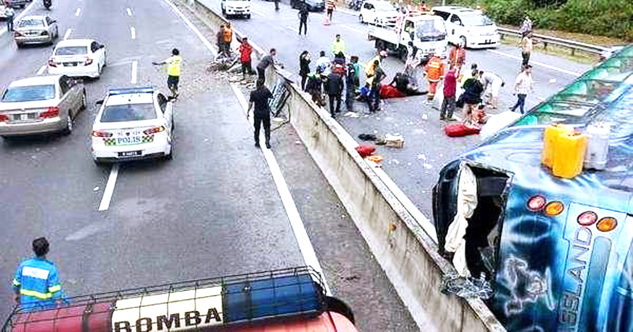 மலேசிய சாலைகளில் வாரத்திற்கு நூறு பேர் பலி