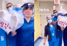 பிரபல இறுதிச்சடங்கு நடனம் போன்று டிக்டாக்கில் வீடியோ எடுத்த மருத்துவ ஊழியர்கள்
