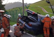 சாலை விபத்து – ஒருவர் உயிரிழப்பு – மற்றொருவர் காயங்களுடன் தப்பினார்