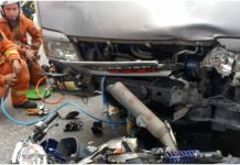 ஜாலான் துன் ரசாக்கில் விபத்து – ஆடவர் படுகாயம்