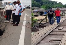 Jambatan rosak sekitar Pasir Gudang