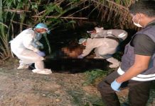 Mayat wanita separuh bogel ditemui berulat