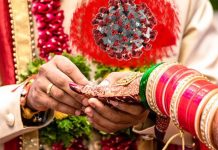 புதுமண தம்பதியை பிரித்த கொரோனா