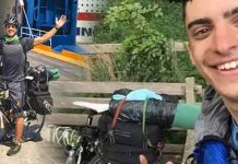 சைக்கிளில் 3 ஆயிரம் கி.மீ. பயணித்த மாணவர்