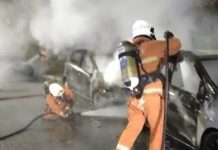 தீ விபத்து -9 பேரை மீட்கும் பணி தீவிரம்