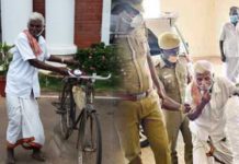70 கி.மீ. தூரம் சைக்கிளில் வந்த 73 வயது முதியவர்