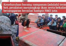 APMM Pahang Gagalkan Cubaan Larikan Diri Bot Disyaki Nelayan Asing