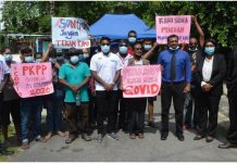 உடைப்படும் அபாயத்திலிருந்து ஜாலான் லங்காக் புக்கிட் கம்பம் தற்காலிகமாக தப்பியது