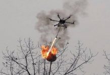 Dron musnahkan 100 sarang tebuan