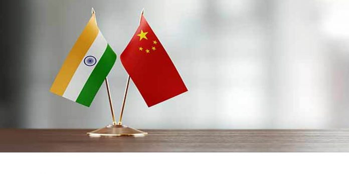 India -china Flagg