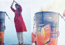 மலை உச்சிக்குச் சென்று மகாதீபத்தை தரிசனம் செய்த நடிகை