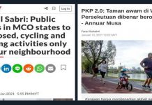 “Yang mana mau ikut, Menteri Kanan atau Menteri Wilayah”