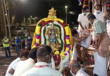 நாட்டுக்கோட்டை செட்டியார் ஆலயத்தை வந்தடைந்தது வெள்ளி தேர்