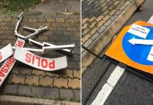 Lelaki rempuh sekatan jalan raya COVID-19 ditahan