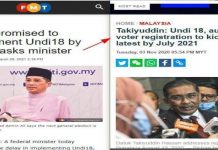 Menteri-menteri PN bergaduh isu Undi18