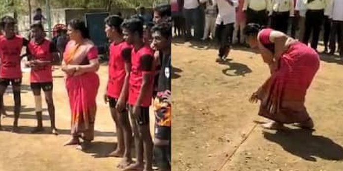 Roja - playing Kabadi