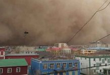 சீனாவில் மிக மோசமான புழுதிப்புயல்