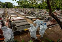 Angka kematian akibat COVID-19 di Brazil memuncak