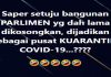 Cadangan paling sinis untuk PN: Jadikan bangunan Parlimen pusat kuarantin
