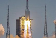 மாலைத்தீவுக்கருகில்சீன ராக்கெட்டின் உடைந்த பாகம்