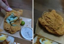 இணையத்தில் வறுத்த கோழி வாங்கிய பெண்ணுக்கு, துடைக்கும் துண்டு (towel) அனுப்பிய உணவகம்!!