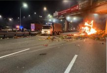 Pemandu, pembantu maut dalam kemalangan lori dekat Nilai pada Sabtu (19 Jun)