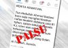 முன்னாள் பிரதமர் அப்துல்லா @ பாக் லா இறந்து விட்டார்? தவறான செய்தி பரப்படுவதற்கு எதிராக நடவடிக்கை