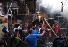 பொருட்கள் வாங்க குவிந்தவர்கள் மீது கொடூரத் தாக்குதல்