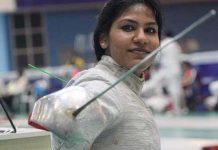 வாள்வீச்சு போட்டியில் தமிழக வீராங்கனை