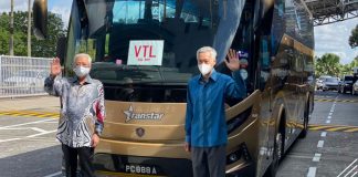 இஸ்மாயில் சப்ரி சிங்கப்பூருக்கு சென்று VTL-நிலவழி பாதையை லீயுடன் இணைந்து தொடக்கி வைத்தார்