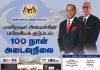 மனிதவள அமைச்சின் மலேசியக் குடும்பம் 100 நாள் அடைவு நிலை