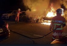 புத்ராஜெயா P5R3 கார் நிறுத்துமிடத்தில் தீ விபத்து – 4 கார்கள் சேதம்