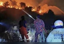 பினாங்கு மயானத்தில் ஏற்பட்ட தீ- 4 மணி நேர போராட்டத்திற்கு பிறகு அணைக்கப்பட்டது