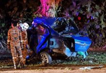 கட்டுப்பாட்டை இழந்த கார் மின் கம்பத்தில் மோதியதில், 27 வயது கதிர்வண்ணன் ரவிச்சந்திரா பலி !