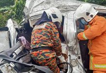 வாகன விபத்தில் பெண் பலி – 8 பேர் காயம்