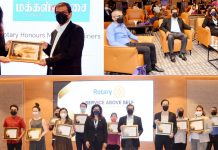 Rotary Service Above Self Award வழங்கி மக்கள் ஓசை கெளரவிக்கப்பட்டது
