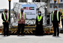 ஐக்கிய அரபு அமீரகம் 1.3 மில்லியன் சினோபார்ம் கோவிட்-19 தடுப்பூசிகளை மலேசியாவிற்கு வழங்குகிறது