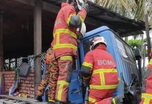 கட்டுப்பாட்டை இழந்த டிரெய்லர் பள்ளத்தில் வீழ்ந்ததில் ஓட்டுநர் உயிரிழந்தார்