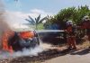 Bakar sampah, terbakar sekali Myvi