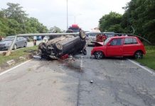 இரு கார்களை உட்படுத்திய சாலை விபத்தில் மைவி கார் ஓட்டுநர் மரணம்!