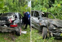 ஜாலான் கூச்சிங்கில் கார் சறுக்கி விபத்துக்குள்ளானதில் இருவர் பலி!