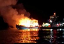 மீன்பிடி படகு தீப்பிடித்தது; 24 மீனவர்கள் அதிஷ்டவசமாக உயிர் தப்பினர்