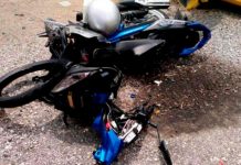 Pelajar sekolah maut, motosikal bergesel dan dilanggar dua kereta