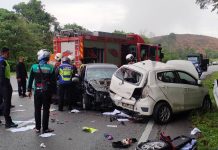 இரண்டு கார்கள் மோதிய விபத்தில், சுங்கை சிப்புட் மருத்துவமனை துணை மருத்துவ அதிகாரி பலி