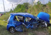 ஜாலான் சிகாமாட்டில் இரு கார்கள் மோதிக்கொண்ட விபத்தில், ஒருவர் பலி- நால்வர் காயம்