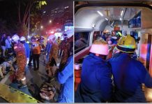 இரட்டை அடுக்கு விரைவு பேருந்து கவிழ்ந்ததில் 25 பயணிகள் அதிர்ஷ்டவசமாக உயிர் தப்பினர்