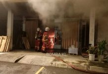 திடீரென பற்றி எரிந்த அச்சகம்; 14 பேர் பாதுகாப்பாக மீட்பு