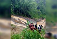 நீர் ஊற்று பெருக்கில் சிக்கிக்கொண்ட மூன்று மலையேறுபவர்கள் பாதுகாப்பாக மீட்பு